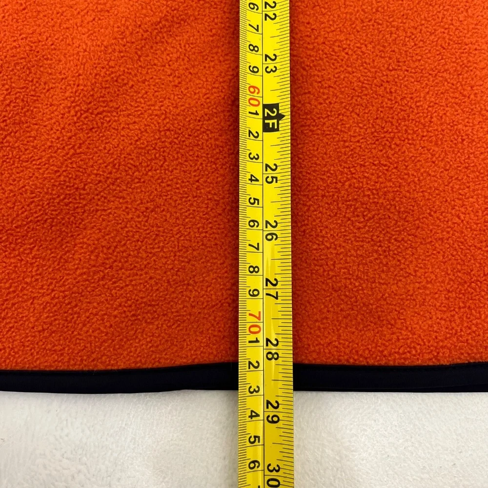 Nautica Mens Size X-Large Pullover Jacket Nautex Pier Orange 1/4‎ Zip Collared